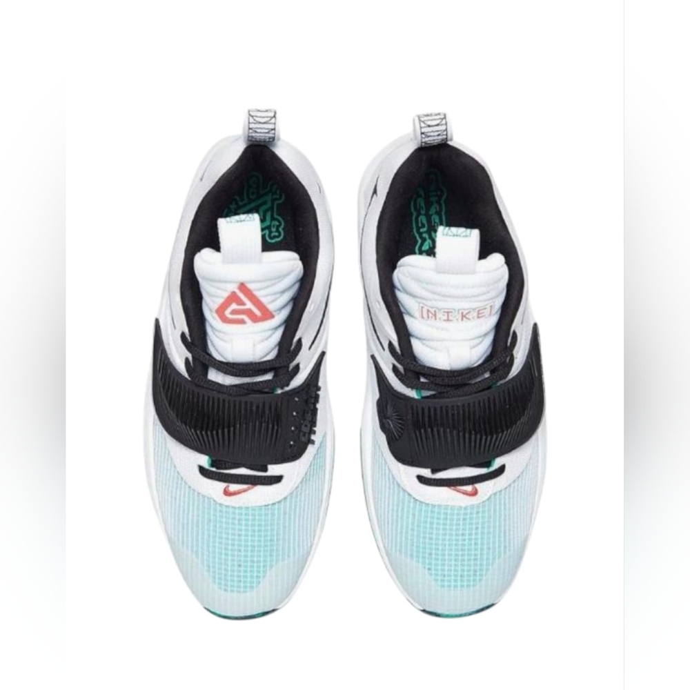 Nike Kids Boy's Freak 3 (Big Kid) White/Black/Clear Emerald/Total Orange 6 Y - Picture 3 of 10
